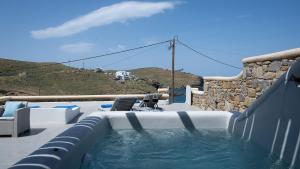Ultramare Mykonos Beachfront House with 2 Outdoor Tubs