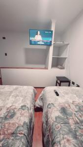 cabaña centrica con vista al rio