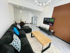 Comfort living one bedroom apartment with fully equipped gym swimming pool private parking space, child play area and amazing scenic views