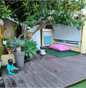 Maison pieds dans leau