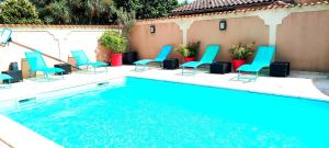 Villas Villa jardin exceptionnel,piscine privee,climatise : photos des chambres