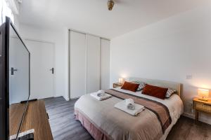 Appartements Bassin & Perla, Appartement T2, a 10mns de la Dune du Pilat et de l-Ocean : photos des chambres