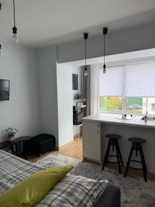 Stilingi šaulio skulptūros apartamentai