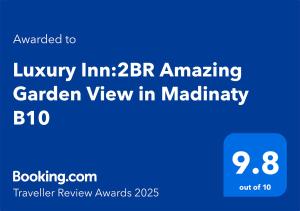 Luxury Inn:2BR Amazing Garden View in Madinaty B10