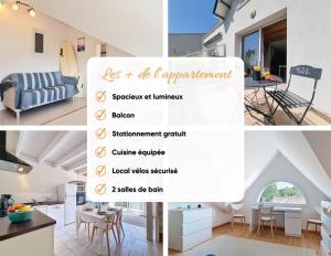 Appartements CAP SURF, Superbe Duplex, 5 min a pied du centre ville : photos des chambres