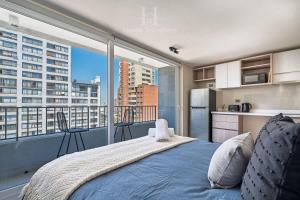 HT Calido Estudio en Santiago 2 PAX a pasos del Metro