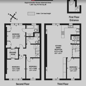 Beautiful 3 Double Bedroom plus Study Maisonette in Holland Park