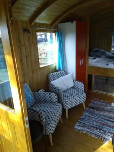 Gypsy caravan op de camping