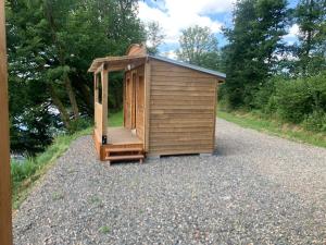 La Ramure - Tiny chalet et sauna privatif, vue lac et pêche en famille
