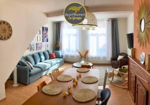 Appartements Le Bohemian Chic - 4 chambres en hypercentre de Saint-Omer, ideal pour les groupes : Appartement