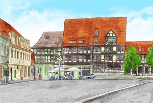 Hotel Zur Goldenen Sonne - 3 tähden hotellit kaupungissa Quedlinburg