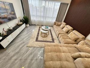 Smart elegant three bedroom apartment with swimming pool fully equipped gym children playground and great breathtaking view