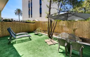 2 Pièces Bord de Mer avec Jardin