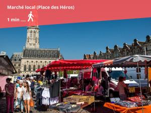 Appartements Loft T2 avec terrasse sur la Grand Place d-Arras : photos des chambres