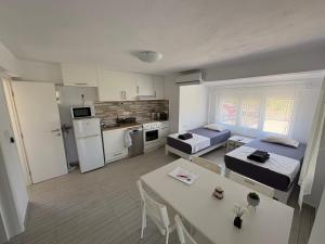 Sapphire Apartment , Beachfront Family Apartment for 4 with Private Garden, 1-Minute Walk to the Beach