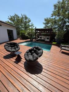 Villas Villa moderne avec piscine chauffee : Villa 2 Chambres