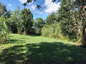 Ecos del Poás junto a la piscina