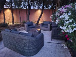 Maisons de vacances Location independante au coeur des Alpilles pour 2 personnes avec Jacuzzi : photos des chambres