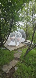 Eyja Mork - Aurora Borealis Igloo with Hot Tub, BBQ and shared kitchen