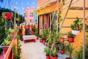 cozy room with balcony
