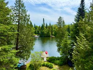 Le Chalet Bleu, spa au bord du lac