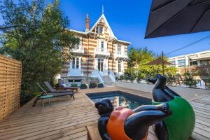 Maisons de vacances Historic Villa In Arcachon With Heated Pool : photos des chambres