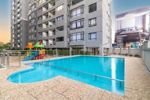 beautiful furnished one bedroom apartment with fully equipped gym swimming pool children playing ground