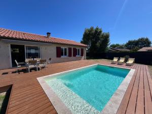 Angresse proche Hossegor villa Gaztainoak piscine wifi 6 personnes