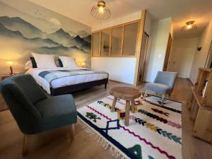 B&B / Chambres d'hotes La Parenthese en Ecrins : Chambre Quadruple