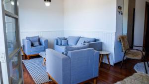 Casa com lareira, Wi-Fi e varanda com vista