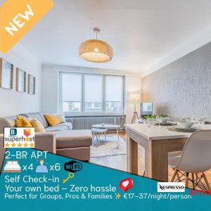 Appartements 1 STUDIO & 5 APPTS - 1 a 4 lits - 1 a 7 pers - max 31 pers - 1 immeuble - Confort, Flexibilite ------ ENGLISH - 1 STUDIO & 5 APTS - 1 to 4 beds - 1 to 7 guests - up to 31 - same building -- Cattenom : photos des chambres