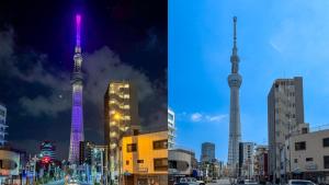 Asakusa Kototoibashi Facing Tokyo Skytree