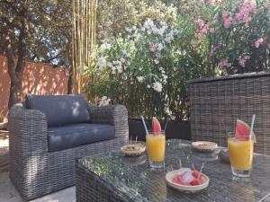 Maisons de vacances Logement independant avec Jacuzi pour 4ou 5 personnes, 2 chambres : photos des chambres