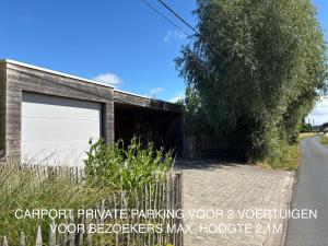 Tiny house at the ecological swimming pool