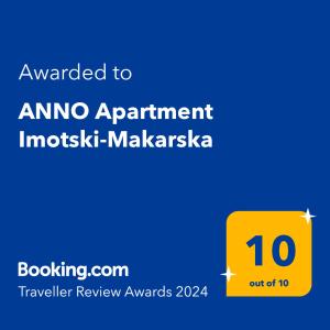 ANNO Apartment Imotski-Makarska