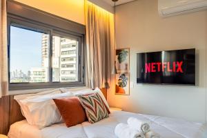 Studio • AC • Piscina • Academia • Lado Consulado