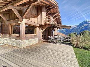 Appartements Duplex neuf avec terrasse face au Mont Blanc, 3 chambres et mezzanine, a 3 km du centre de Combloux - FR-1-560-65 : photos des chambres