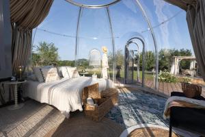 Tentes de luxe Bulle de Leygonie : photos des chambres