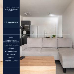 Appart Romarin - Proche Gare & Stadium