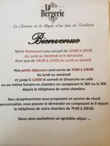 Hotel Restaurant La Bergerie photo 12