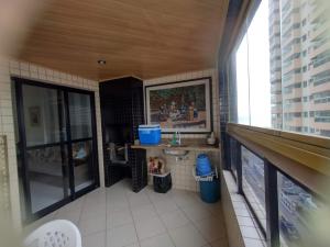 2 dormitórios, sacada gourmet, Aviação,1 min a pé da praia