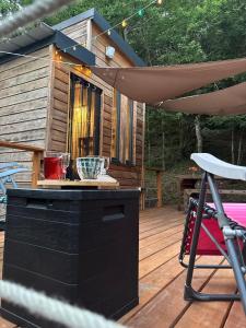 Tentes de luxe Tiny house en pleine nature : photos des chambres