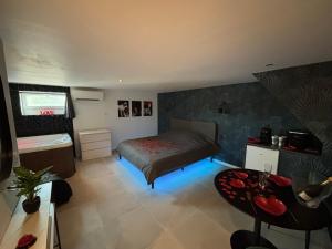 Love hotels Nid secret Loveroom & SPA Sanary : Suite avec Jacuzzi