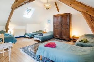 Maisons de vacances La Ferme du Manoir de Kercassier a Guerande, grand gite 15 personnes, tarif tout inclus, site exceptionnel dans grand domaine : photos des chambres