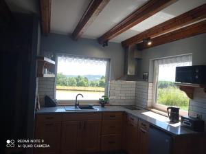 Domek w Karkonoszach nad stawem