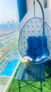 Azizi Rivieira Meydan, Dubai Luxury Studio with Burjkhalifa and Pool views