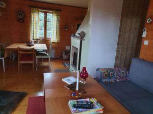 Villa w open fireplace and big plot 5 min from the sea