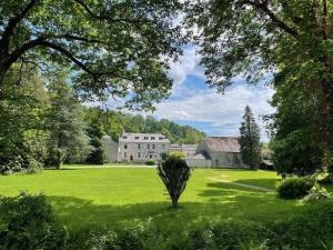 Castle in Ferrières with Pond Garden