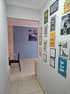 Apartamento 1 km da praia com ar e garagem