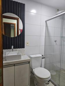 Apartamento 1 km da praia com ar e garagem